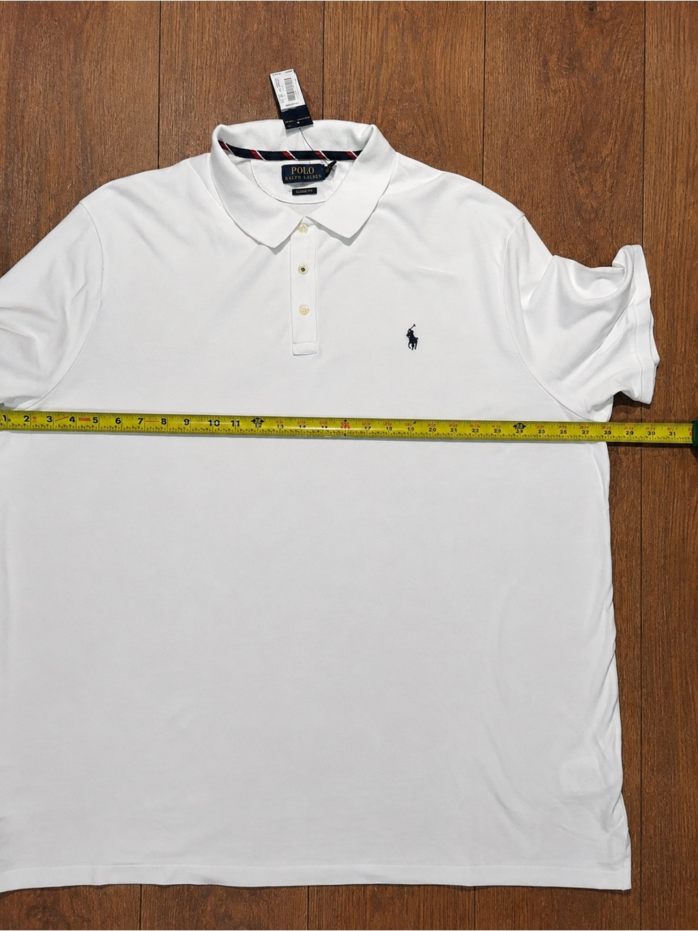 NWT Polo Ralph Lauren Classic Fit White Polo Shirt Men’s XXL Classic 100% Cotton - Picture 11 of 12